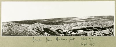 Gaza depuis le poste de la Reine, septembre 1917 - Capt. Arthur Rhodes